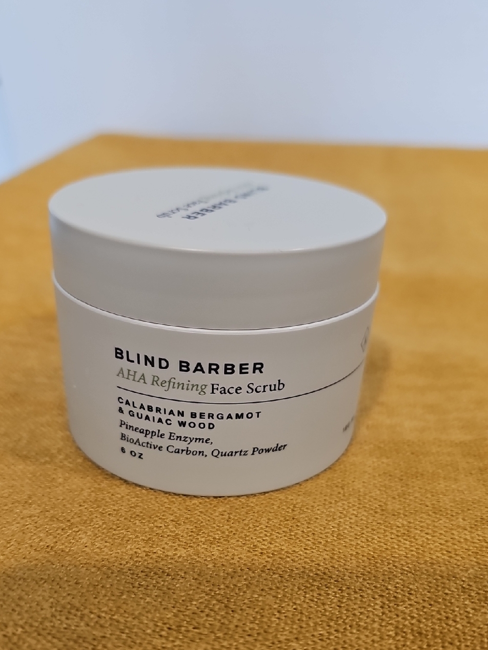 Blind barber AHA _refining Face Scrub With Bioactive Carbon 6oz NWOB